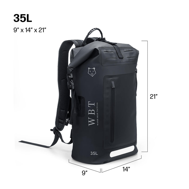 Load image into Gallery viewer, 35L Roll Top Waterproof Backpack
